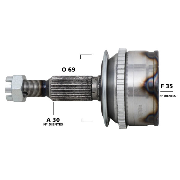 Punta Palier Externo Mitsubishi L200 Triton 2009-2020