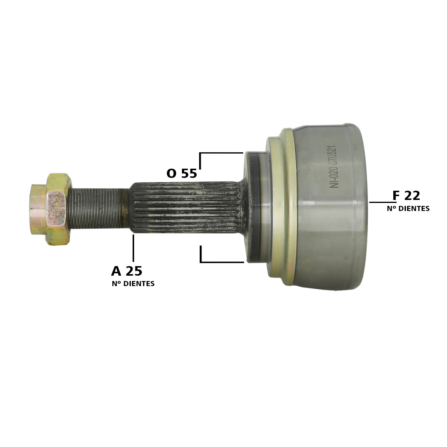 Punta Palier Externo Nissan Sentra B13 (Japones) 1990-1995
