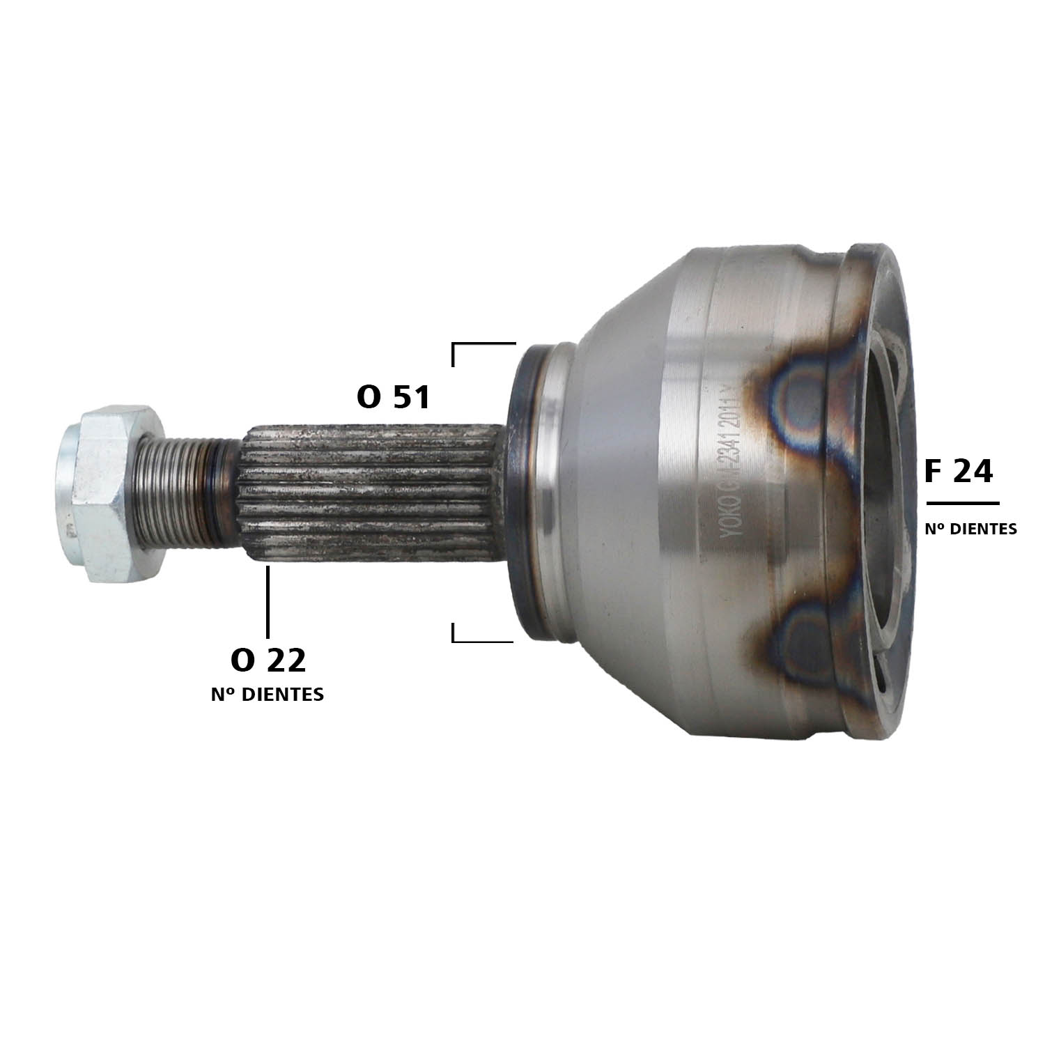 Punta Palier Externo Volkswagen Gol 1.6l